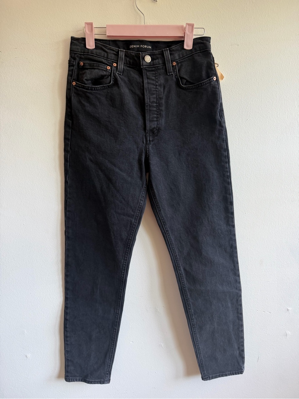Denim Forum Black High-Rise Jeans